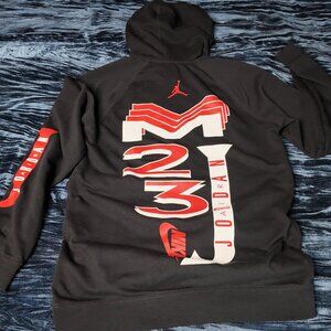 Nike Air Jordan hoodie / Black, Varsity Red, white / Size M mens